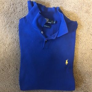 Polo Ralph Lauren Blue Two Button Sweater Size XL